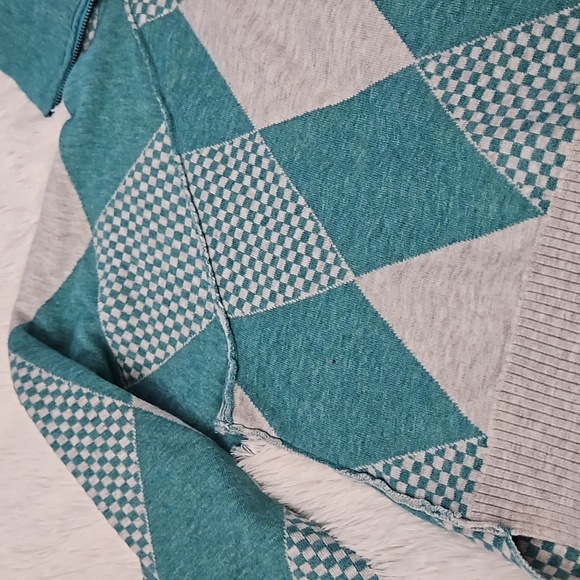 FREE PEOPLE | Lucy Half Zip Pullover Maui Grey Combo - Picture 7 of 14